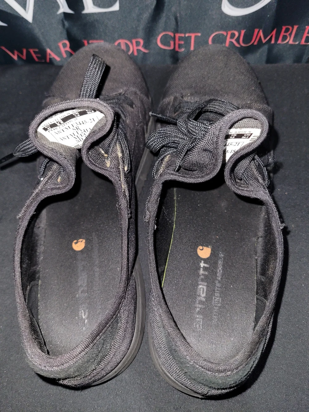 Carhartt Men’s Black Low-Top Canvas Composite Toe Sneaker